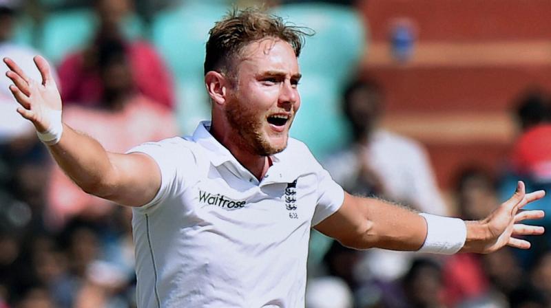 Broad delivered a couple of accurate leg-cutters to dismiss Ajinkya Rahane and Ravichandran Ashwin en route to figures of 4/33. (Photo: PTI) Broad delivered a couple of accurate leg-cutters to dismiss Ajinkya Rahane and Ravichandran Ashwin en route to figures of 4/33. (Photo: PTI)