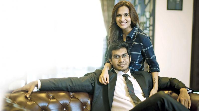 Soundarya with Vishagan Soundarya with Vishagan
