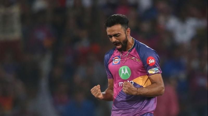 26-year-old Unadkat has played a Test, seven ODIs and four T20 Internationals for India but in the last one year he has emerged as a parsimonious bowler in the shortest format. (Photo: BCCI) 26-year-old Unadkat has played a Test, seven ODIs and four T20 Internationals for India but in the last one year he has emerged as a parsimonious bowler in the shortest format. (Photo: BCCI)