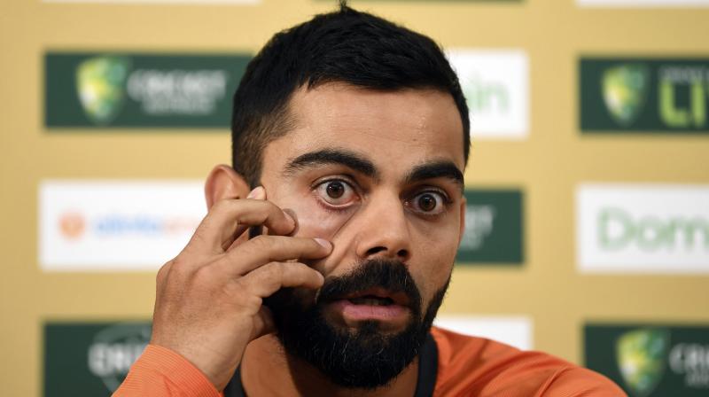 But it was clear that Kohli's comments were meant for former leg-break bowler O'Keefe. (Photo: AP) But it was clear that Kohli's comments were meant for former leg-break bowler O'Keefe. (Photo: AP)