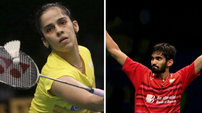 Saina Nehwal and Kidambi Srikkanth won their respective singles matches with ease. (Photo: AP) Saina Nehwal and Kidambi Srikkanth won their respective singles matches with ease. (Photo: AP)