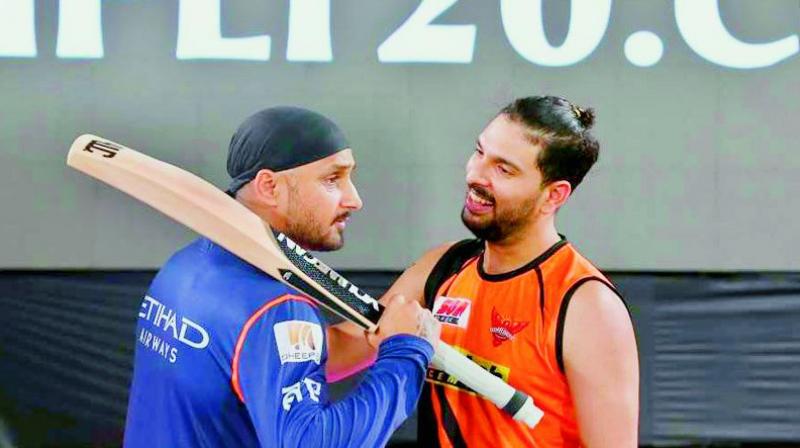 Harbhajan Singh and Yuvraj Singh Harbhajan Singh and Yuvraj Singh
