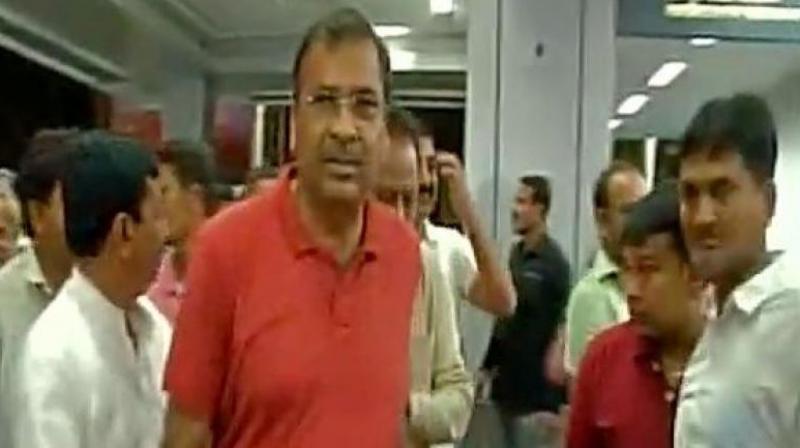 44 Gujarat Congress MLAs were flown to Bengaluru on Friday night. (Photo: ANI | Twitter) 44 Gujarat Congress MLAs were flown to Bengaluru on Friday night. (Photo: ANI | Twitter)