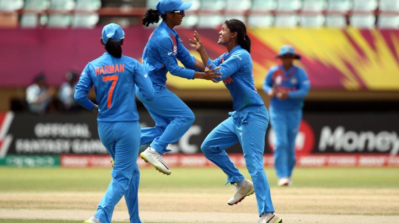 With their third win, India with six points were assured of a last-four spot along with Australia (6 points from 3 games) with New Zealand, Pakistan and Ireland already even before their campaign could officially end. (Photo: Twitter / BCCI) With their third win, India with six points were assured of a last-four spot along with Australia (6 points from 3 games) with New Zealand, Pakistan and Ireland already even before their campaign could officially end. (Photo: Twitter / BCCI)