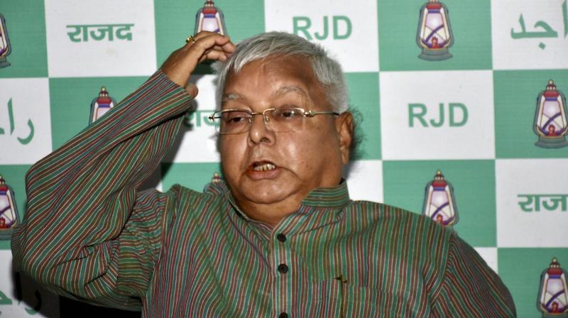The CBI on Friday conducted searches at 12 locations across Patna, Delhi, Gurgaon and other places in connection with a case linked to a hotel maintenance contract awarded by Lalu Yadav when he was the Railway Minister (Photo: File | PTI) The CBI on Friday conducted searches at 12 locations across Patna, Delhi, Gurgaon and other places in connection with a case linked to a hotel maintenance contract awarded by Lalu Yadav when he was the Railway Minister (Photo: File | PTI)