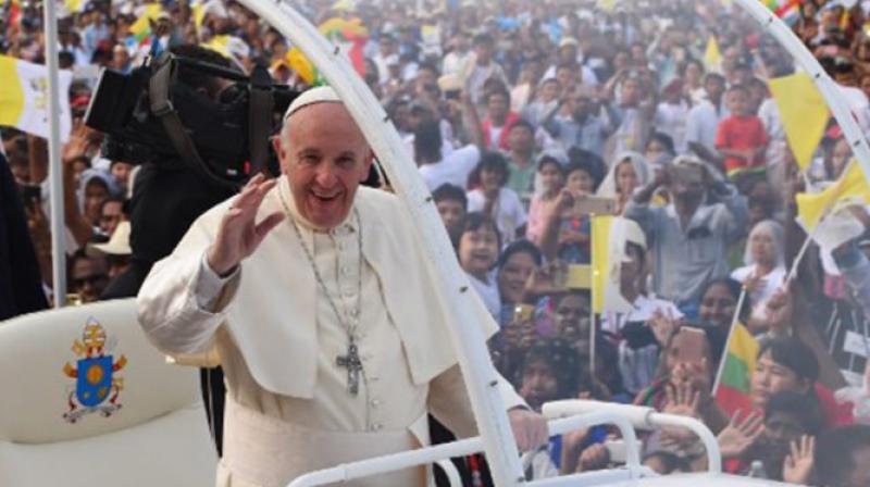 The usually forthright pontiff walked a diplomatic tightrope during his four days in Myanmar - the first papal visit to the country - avoiding any direct reference to the Rohingya in public. (Photo: AFP) The usually forthright pontiff walked a diplomatic tightrope during his four days in Myanmar - the first papal visit to the country - avoiding any direct reference to the Rohingya in public. (Photo: AFP)