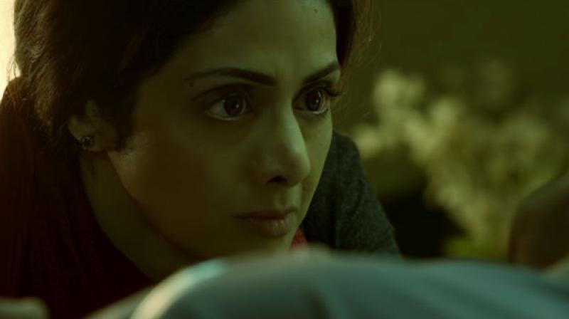 Sridevi in a still from Mom. Sridevi in a still from Mom.