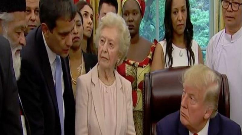 ‘We have never retaliated (against anyone) and have left everything to God. I pray that may God reward you and give you a long life,’ the man told Trump. (Photo: ANI) ‘We have never retaliated (against anyone) and have left everything to God. I pray that may God reward you and give you a long life,’ the man told Trump. (Photo: ANI)