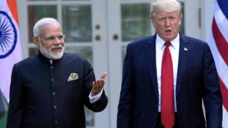 If a trade deal with the US is indeed announced during Mr Modi’s visit, it is expected to assuage President Trump’s concerns about levy of duties on American goods as well as the increase in US imports by India. (Photo: File | AP) If a trade deal with the US is indeed announced during Mr Modi’s visit, it is expected to assuage President Trump’s concerns about levy of duties on American goods as well as the increase in US imports by India. (Photo: File | AP)
