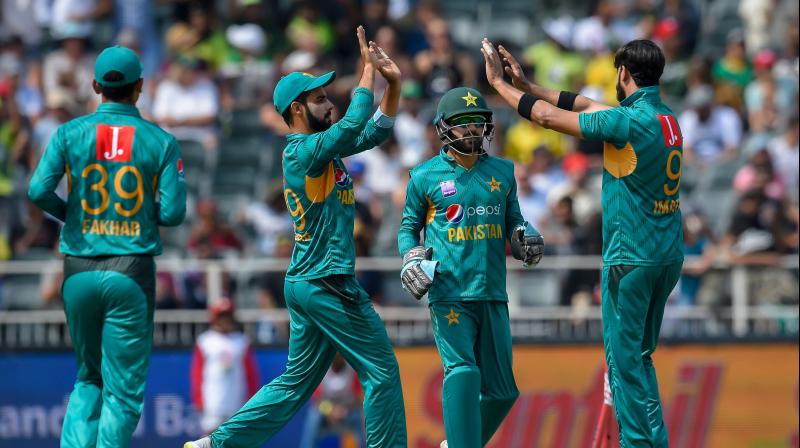 The tourists owed their win to the new-ball bowling of left-arm spinner Imad Wasim and left-arm fast bowler Shaheen Shah Afridi as they defended a moderate total of 168 for nine. (Photo: AFP) The tourists owed their win to the new-ball bowling of left-arm spinner Imad Wasim and left-arm fast bowler Shaheen Shah Afridi as they defended a moderate total of 168 for nine. (Photo: AFP)