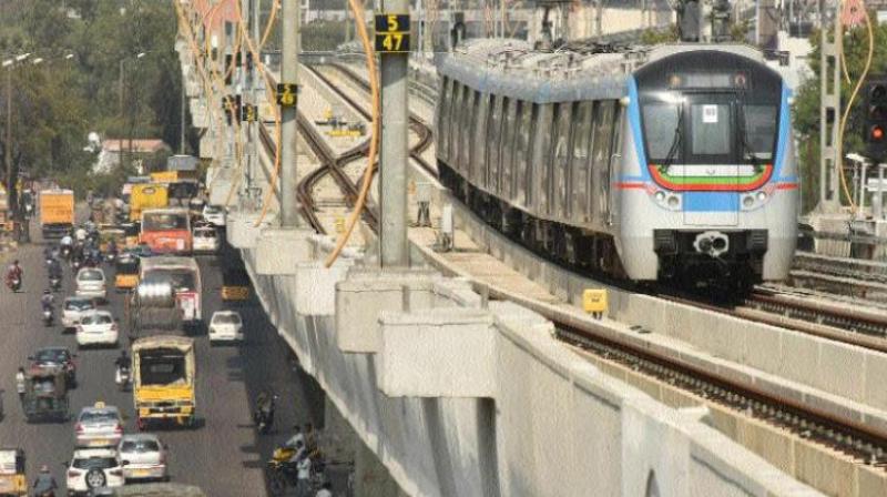 The Chief Minister directed officials to complete Metro Corridor-I from Miyapur to LB Nagar by November 2017. (Representational image) The Chief Minister directed officials to complete Metro Corridor-I from Miyapur to LB Nagar by November 2017. (Representational image)