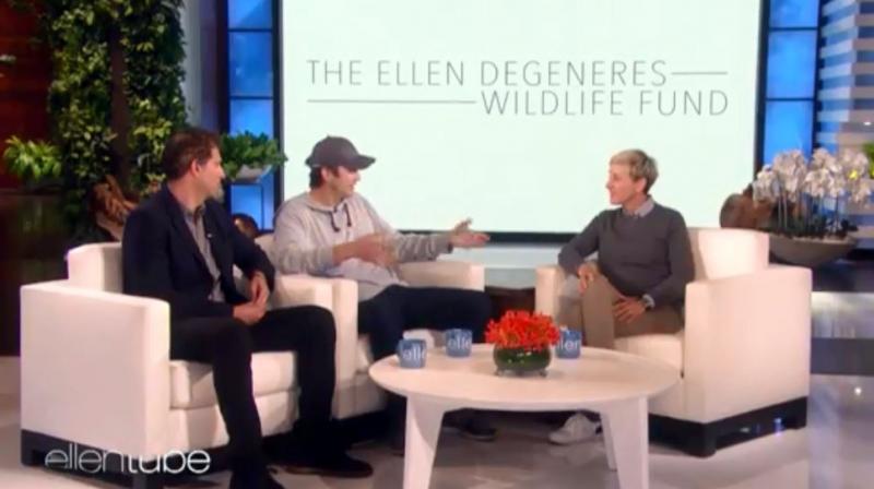 Ashton and Guy at the The Ellen DeGeneres show Ashton and Guy at the The Ellen DeGeneres show