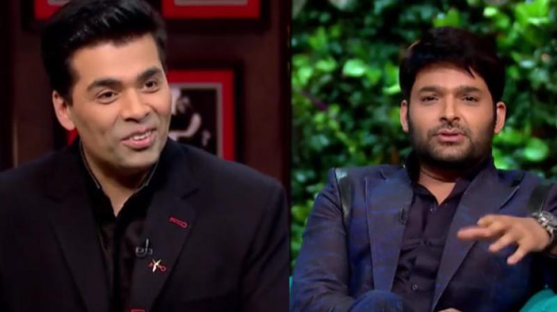 Karan Johar and Kapil Sharma on 'Koffee with Karan.' Karan Johar and Kapil Sharma on 'Koffee with Karan.'