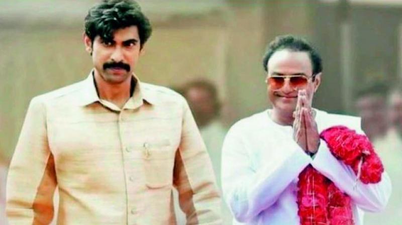 Rana Daggubati and Nandamuri Balakrishna from NTR: Mahanayakudu. Rana Daggubati and Nandamuri Balakrishna from NTR: Mahanayakudu.