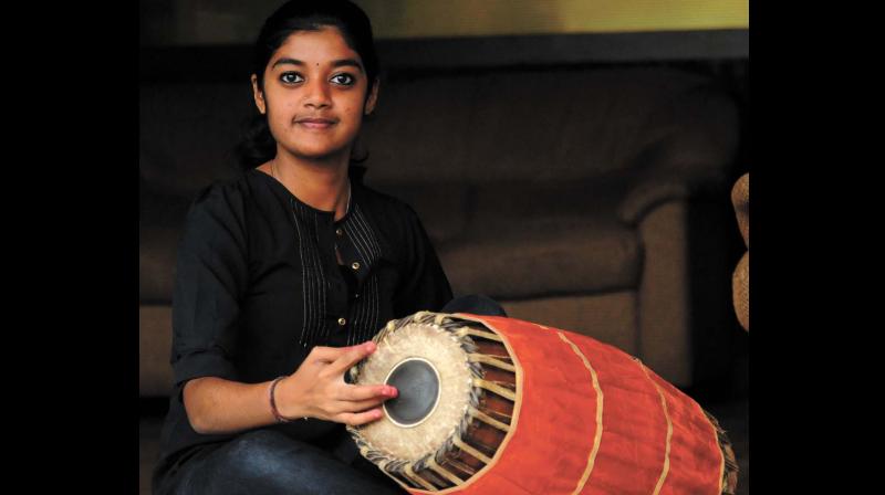 Priyanka trumps boys in Mridangam
