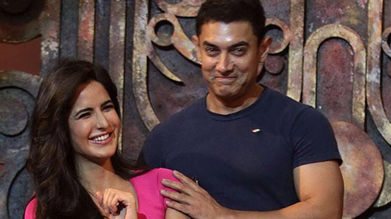 Katrina Kaif and Aamir Khan. Katrina Kaif and Aamir Khan.