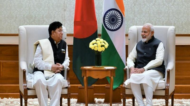Modi congratulated Momen on his appointment as the Foreign Minister and appreciated his gesture of selecting India as the destination for his first foreign visit. (Photo: PMO Twitter) Modi congratulated Momen on his appointment as the Foreign Minister and appreciated his gesture of selecting India as the destination for his first foreign visit. (Photo: PMO Twitter)