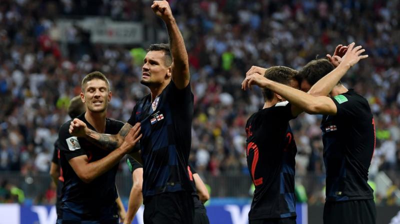About 10 minutes before Mandzukic scored, defender Sime Vrsaljko headed a shot on target off the goal line to keep the score tied. (Photo: Fifa official site) About 10 minutes before Mandzukic scored, defender Sime Vrsaljko headed a shot on target off the goal line to keep the score tied. (Photo: Fifa official site)