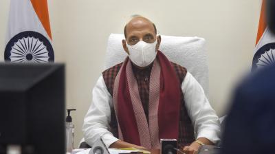 Union Defence Minister Rajnath Singh.(PTI)