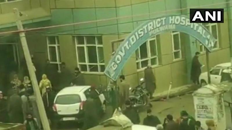 10 students have been injured in an explosion in school in Jammu and Kashmir's Pulwama on Wednesday. (Photo: ANI | Twitter) 10 students have been injured in an explosion in school in Jammu and Kashmir's Pulwama on Wednesday. (Photo: ANI | Twitter)