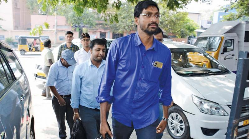 The income tax officials conduct raids on several premises of VV Minerals on Thursday. (Photo: DC) The income tax officials conduct raids on several premises of VV Minerals on Thursday. (Photo: DC)