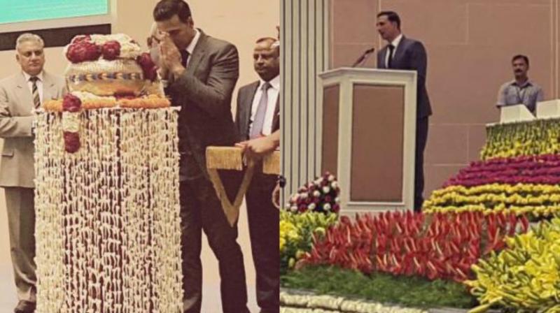 The pictures that Akshay shared on Twitter. The pictures that Akshay shared on Twitter.