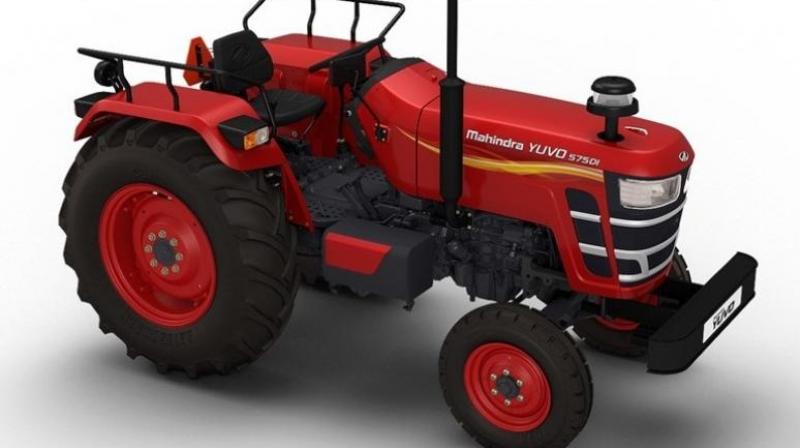 Home-grown auto major Mahindra and Mahindra on Tuesday reported 18 per cent jump in total tractor sales to 30,925 units in April. Home-grown auto major Mahindra and Mahindra on Tuesday reported 18 per cent jump in total tractor sales to 30,925 units in April.