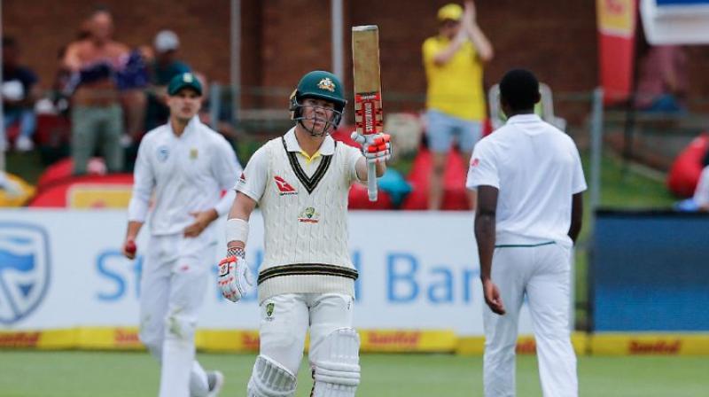 Australia opening batsman David Warner has called on South African supporters to show respect ahead of the three-match Twenty20 International series starting in Johannesburg on Friday. Warner was painted as the villain of the piece during the “Sandpapergate” scandal in March 2018, in which he was accused of trying to alter the condition of the ball during a test match along with his captain Steve Smith and Cameron Bancroft.(Photo:AFP) Australia opening batsman David Warner has called on South African supporters to show respect ahead of the three-match Twenty20 International series starting in Johannesburg on Friday. Warner was painted as the villain of the piece during the “Sandpapergate” scandal in March 2018, in which he was accused of trying to alter the condition of the ball during a test match along with his captain Steve Smith and Cameron Bancroft.(Photo:AFP)