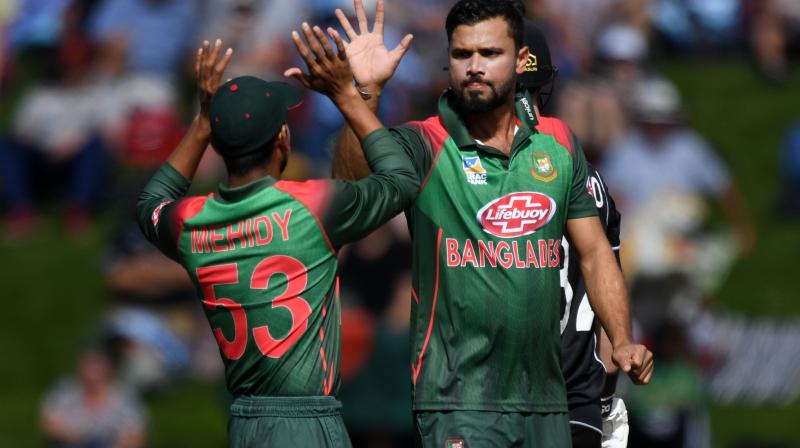 Mashrafe felt the two-wicket loss against New Zealand has intensified pressure on the team but was optimistic they would respond positively. (Photo:AFP) Mashrafe felt the two-wicket loss against New Zealand has intensified pressure on the team but was optimistic they would respond positively. (Photo:AFP)