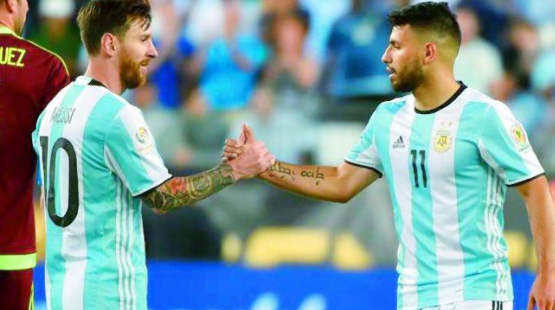 Aguero played his part in memorable triumphs for his country at youth level, twice winning the under-20 World Cup as well as claiming an Olympic gold medal alongside Messi at the 2008 Beijing Games. (Photo:AFP) Aguero played his part in memorable triumphs for his country at youth level, twice winning the under-20 World Cup as well as claiming an Olympic gold medal alongside Messi at the 2008 Beijing Games. (Photo:AFP)