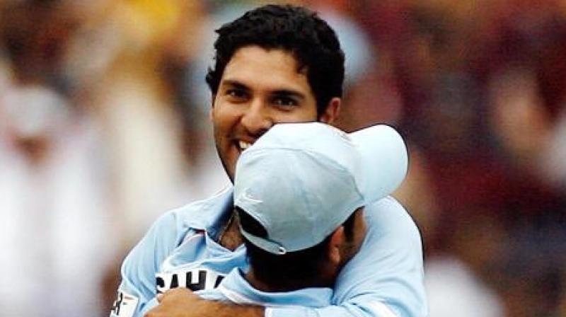 Yuvraj played 40 Tests, 304 ODIs and 58 T20Is for India. (Photo: Rohit sharma/twitter) Yuvraj played 40 Tests, 304 ODIs and 58 T20Is for India. (Photo: Rohit sharma/twitter)