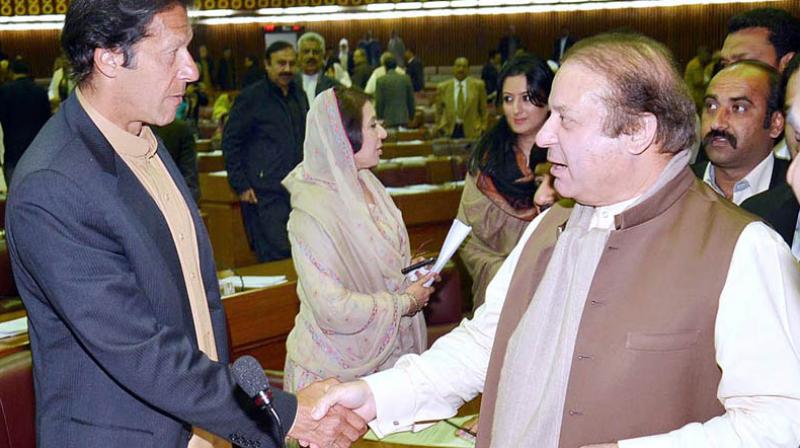 Khan, a former national cricket hero, has vowed to bring a million people into Islamabad on Wednesday to paralyse the government and force Sharif either to resign or allow an inquiry into the Khan, a former national cricket hero, has vowed to bring a million people into Islamabad on Wednesday to paralyse the government and force Sharif either to resign or allow an inquiry into the