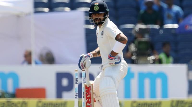 Former India skipper Sourav Ganguly said Virat Kohli will make a strong comeback against the Steve Smith-led Australia in Bengaluru. (Photo: BCCI) Former India skipper Sourav Ganguly said Virat Kohli will make a strong comeback against the Steve Smith-led Australia in Bengaluru. (Photo: BCCI)