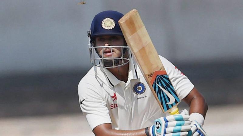 Shreyas Iyer smashed 5 sixes and 7 fours in an almost run-a-ball innings to remain unconquered on 85 in a team score of 176 for 4 in 51 overs. (Photo: PTI) Shreyas Iyer smashed 5 sixes and 7 fours in an almost run-a-ball innings to remain unconquered on 85 in a team score of 176 for 4 in 51 overs. (Photo: PTI)