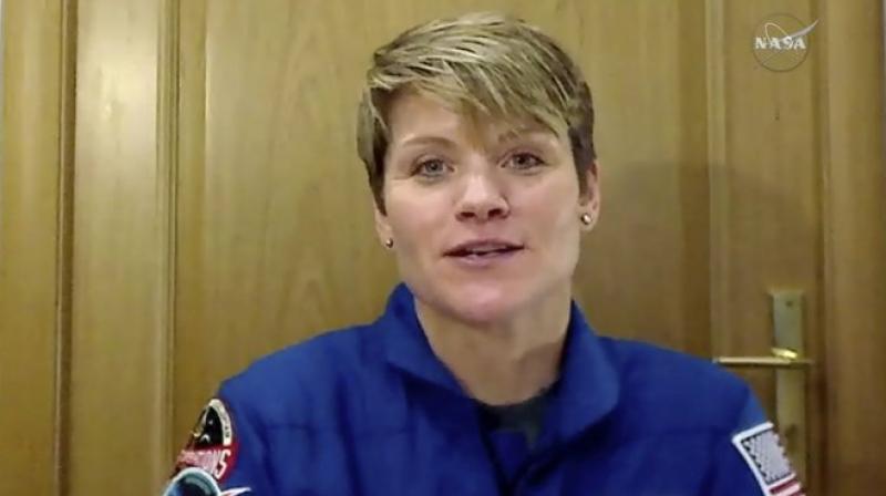 In this image from video made available by NASA, US astronaut Anne McClain speaks during an interview in Star City, Russia on Friday, Nov. 9, 2018. She is set to blast off December 3 on her first spaceflight, with a Russian and Canadian. (NASA via AP) In this image from video made available by NASA, US astronaut Anne McClain speaks during an interview in Star City, Russia on Friday, Nov. 9, 2018. She is set to blast off December 3 on her first spaceflight, with a Russian and Canadian. (NASA via AP)