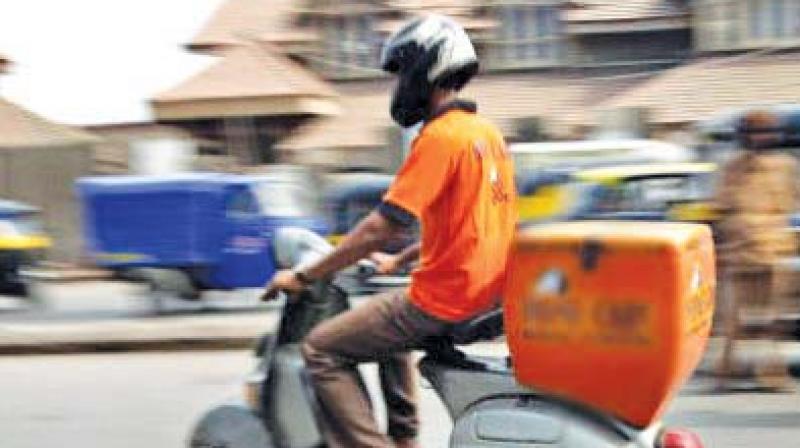 Meanwhile, food delivery staff claim that they don't want a negative rating from customers who are upset and angry if food is not delivered on time. Meanwhile, food delivery staff claim that they don't want a negative rating from customers who are upset and angry if food is not delivered on time.