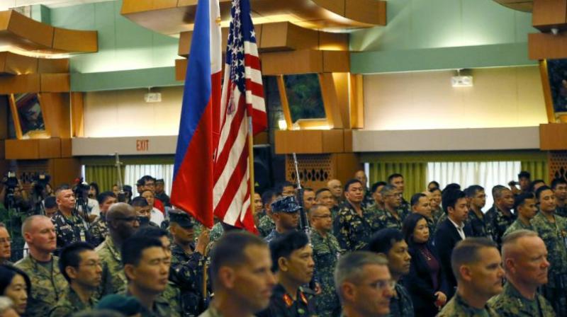 Philippine said US officials respected the Philippines' proposal to reduce the number of drills to 258, or five less than this year's exercises. (Photo: Representational Image/AP) Philippine said US officials respected the Philippines' proposal to reduce the number of drills to 258, or five less than this year's exercises. (Photo: Representational Image/AP)