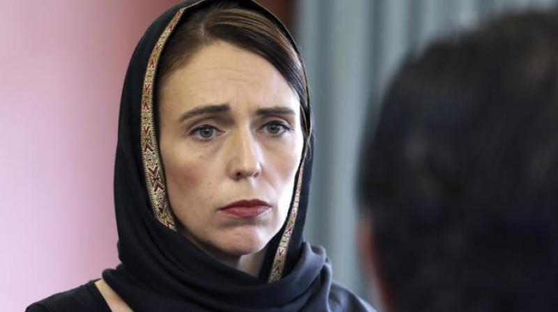New Zealand Prime Minister Jacinda Ardern led an estimated 5,000 people standing quietly at Hagley Park in front of the Al Noor mosque, where most of the victims died. (Photo:AP) New Zealand Prime Minister Jacinda Ardern led an estimated 5,000 people standing quietly at Hagley Park in front of the Al Noor mosque, where most of the victims died. (Photo:AP)
