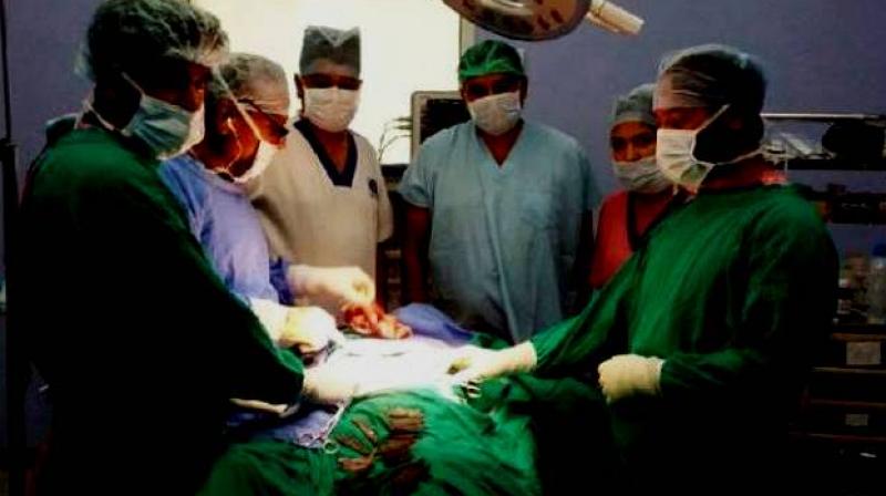 The woman came to the hospital with complaints of unexpected abdominal swelling (Photo: AFP) The woman came to the hospital with complaints of unexpected abdominal swelling (Photo: AFP)