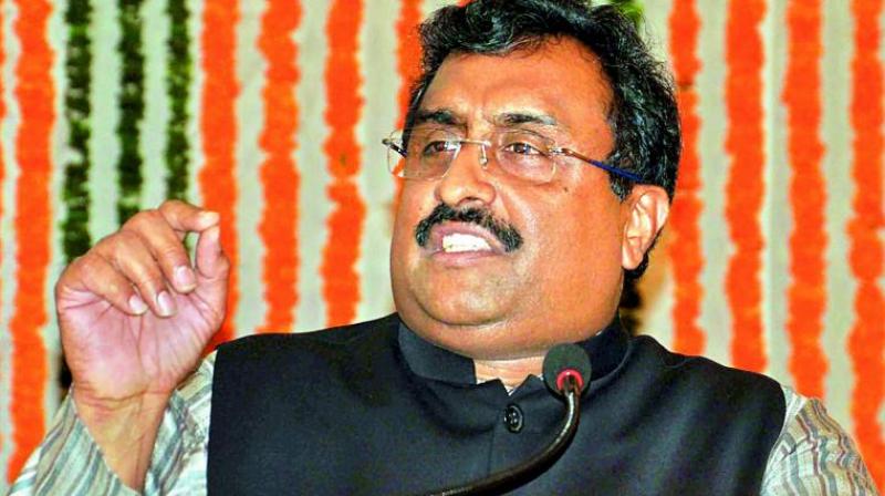 Madhav addressing a gathering on Friday. (Photo: File) Madhav addressing a gathering on Friday. (Photo: File)