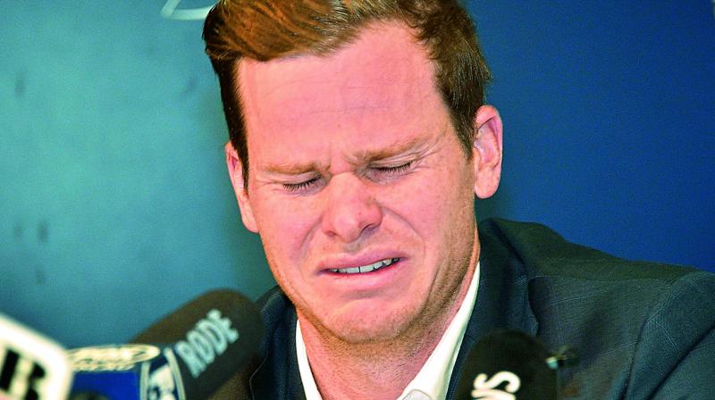 After he broke down, Steve Smith earned sympathy not only from fans but also from the likes of Gautam Gambhir, Kevin Pietersen, Michael Vaughan and Shoaib Akhtar. After he broke down, Steve Smith earned sympathy not only from fans but also from the likes of Gautam Gambhir, Kevin Pietersen, Michael Vaughan and Shoaib Akhtar.