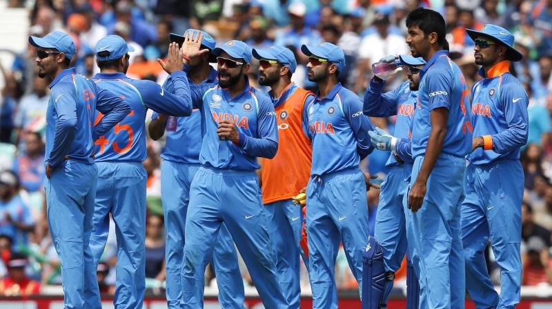 Virat Kohli-led India had to win their final Group B fixture at The Oval to avoid an embarrassing exit and they rose to the challenge with a ruthless display and defeated the South African side by eight wickets to storm into the semifinals. (Photo: AP) Virat Kohli-led India had to win their final Group B fixture at The Oval to avoid an embarrassing exit and they rose to the challenge with a ruthless display and defeated the South African side by eight wickets to storm into the semifinals. (Photo: AP)