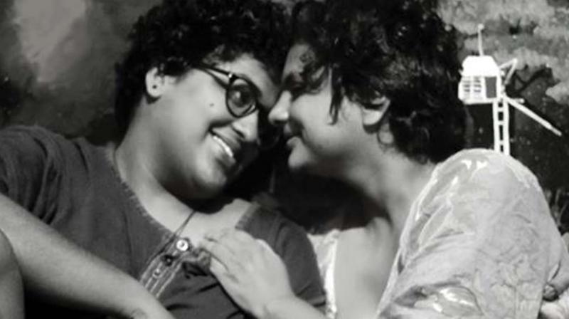 The picture titled 'Gargi Harithakam' was published by Gargi Harithakam on Facebook, to talk about the social exclusion she and her partner Naseema have been facing. They were told by their house owner that he would not have offered his house to them had he known that they were lesbians. The picture titled 'Gargi Harithakam' was published by Gargi Harithakam on Facebook, to talk about the social exclusion she and her partner Naseema have been facing. They were told by their house owner that he would not have offered his house to them had he known that they were lesbians.