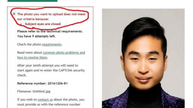 Up to 20 percent of passport photos submitted online are rejected for various reasons, an Internal Affairs spokesman said. Up to 20 percent of passport photos submitted online are rejected for various reasons, an Internal Affairs spokesman said.