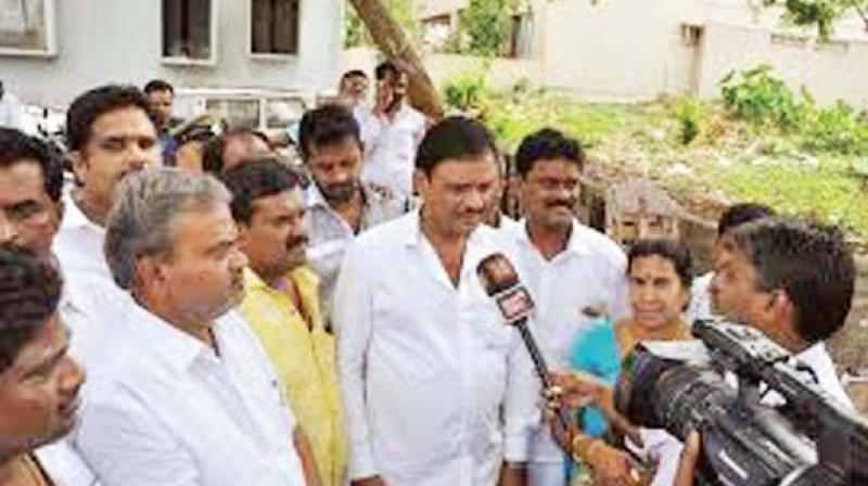 Rajarajeshwarinagar Congress MLA Munirathna against whom an FIR has bene filed for his alleged involvement in the Voter ID scam Rajarajeshwarinagar Congress MLA Munirathna against whom an FIR has bene filed for his alleged involvement in the Voter ID scam