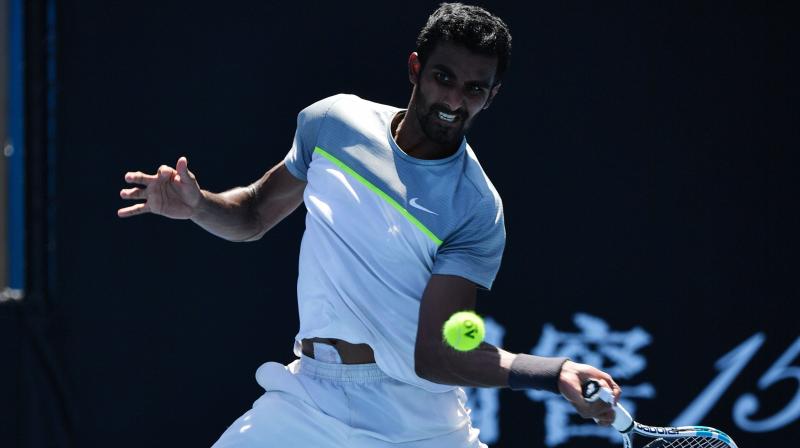 Frances Tiafoe beat Prajnesh Gunneswaran in a match that lasted an hour and 52 minutes. (Photo: AFP) Frances Tiafoe beat Prajnesh Gunneswaran in a match that lasted an hour and 52 minutes. (Photo: AFP)