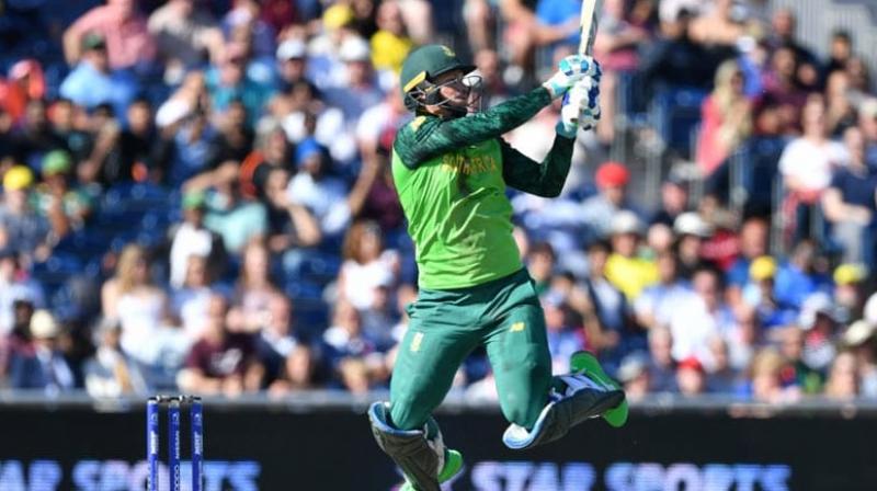 Vice-captain Rassie van der Dussen on Wednesday said that a new look South African team will be relying a lot on IPL regulars Quinton de Kock and David Miller to put up a competitive performance against formidable India in the T20 series beginning here on Sunday. (Photo:AFP) Vice-captain Rassie van der Dussen on Wednesday said that a new look South African team will be relying a lot on IPL regulars Quinton de Kock and David Miller to put up a competitive performance against formidable India in the T20 series beginning here on Sunday. (Photo:AFP)