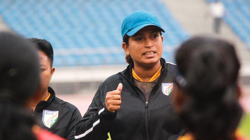 Maymol Rocky. (Photo: Twitter/Indian Football) Maymol Rocky. (Photo: Twitter/Indian Football)
