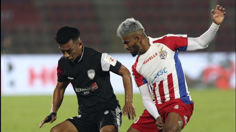 Jayesh Rane in action for the erstwhile ATK FC. (Photo: AP)