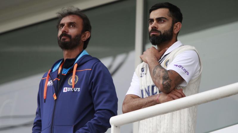 Indias captain Virat Kohli, right, and batting coach Vikram Rathour. (AP Photo/) Indias captain Virat Kohli, right, and batting coach Vikram Rathour. (AP Photo/)